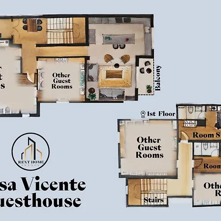 7min From University&sé Velha - Ac - Work Desk - Wifi 300mbs -suite 7&8 Maison d'hôtes