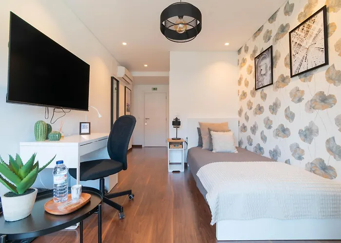 7min From University&sé Velha - Ac - Work Desk - Wifi 300mbs -suite 7&8 Coïmbre